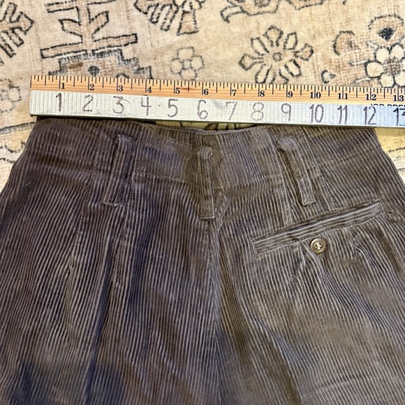 VTG Corduroy‎ Shorts Kikomo Women's Sz 5/6 Gray Soft Warm Y2K High Rise - Picture 5 of 6